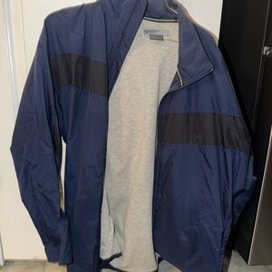 Nike Men's Navy and Black Windbreaker